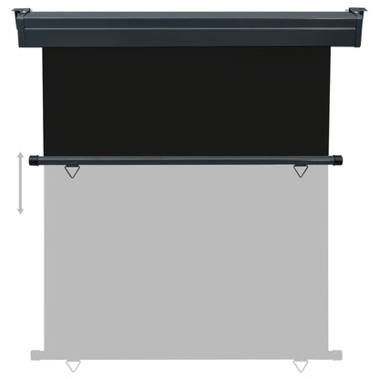 Balkonscherm 160 x 250 cm Zwart