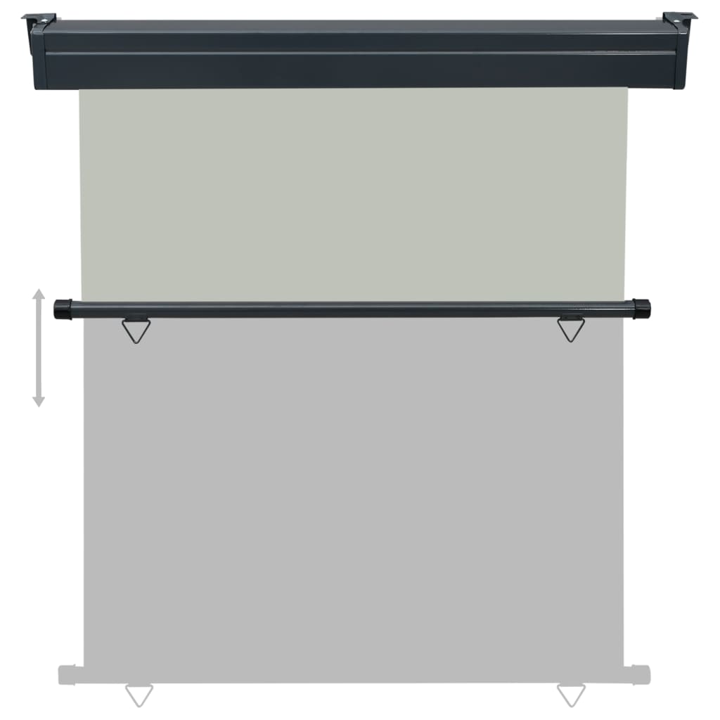 Balkonscherm 160X250 Cm Grijs 160 x 250 cm