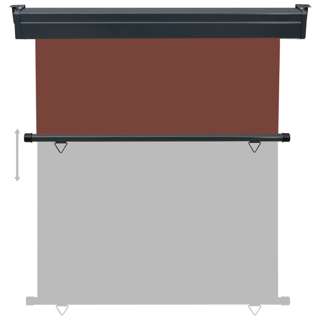 Balkonscherm 160 x 250 cm Bruin