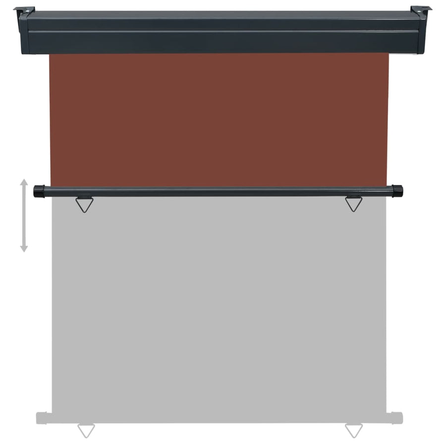 Balkonscherm 170 x 250 cm Bruin