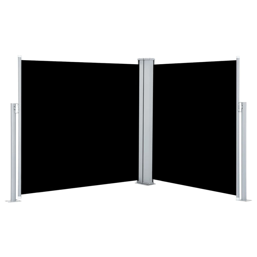 Windscherm Uittrekbaar 120 x 600 cm Zwart
