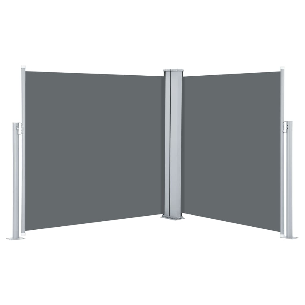 Windscherm Uittrekbaar 120X600 Cm Antraciet 120 x 600 cm