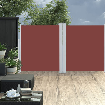 Windscherm Uittrekbaar 140 x 600 cm Bruin