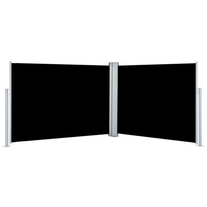 Windscherm Uittrekbaar Zwart 100 x 1000 cm