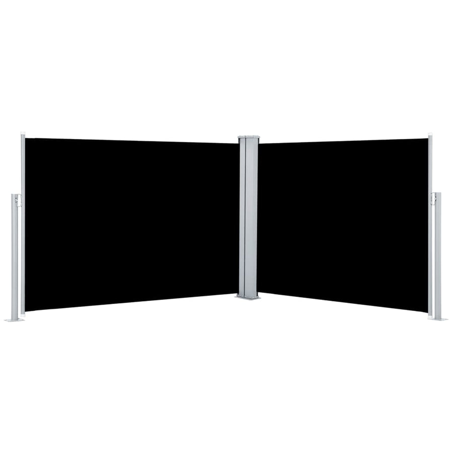 Windscherm Uittrekbaar 120X1000 Cm Zwart 120 x 1000 cm
