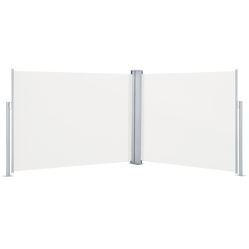 Windscherm uittrekbaar 170x1000 cm crème