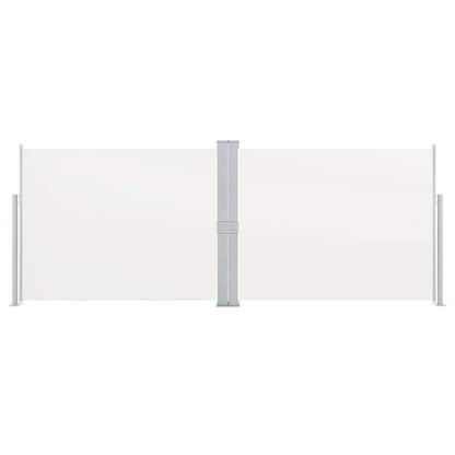Windscherm uittrekbaar 170x1000 cm crème