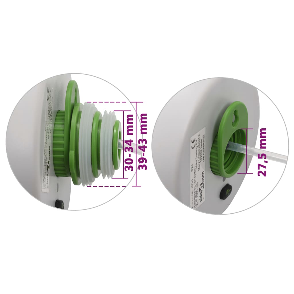 Druppelbewateringsset automatisch binnen met controller