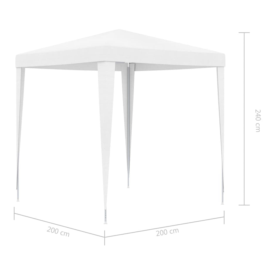 Partytent 2 x 2 m Wit