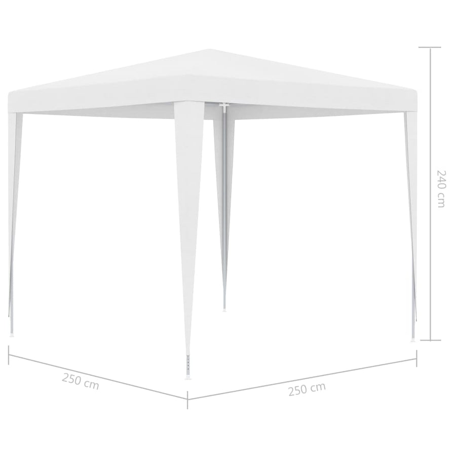 Partytent 2,5X2,5 M 2.5 x 2.5 m Wit
