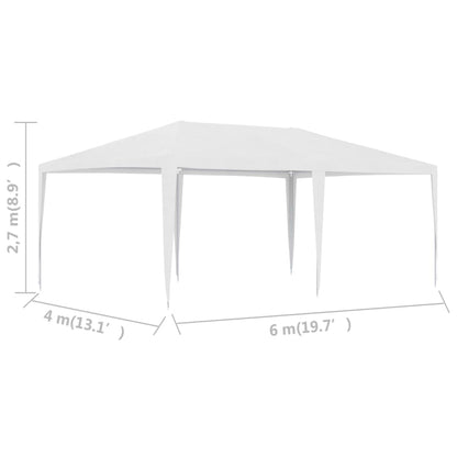 Partytent 4 x 6 m Wit