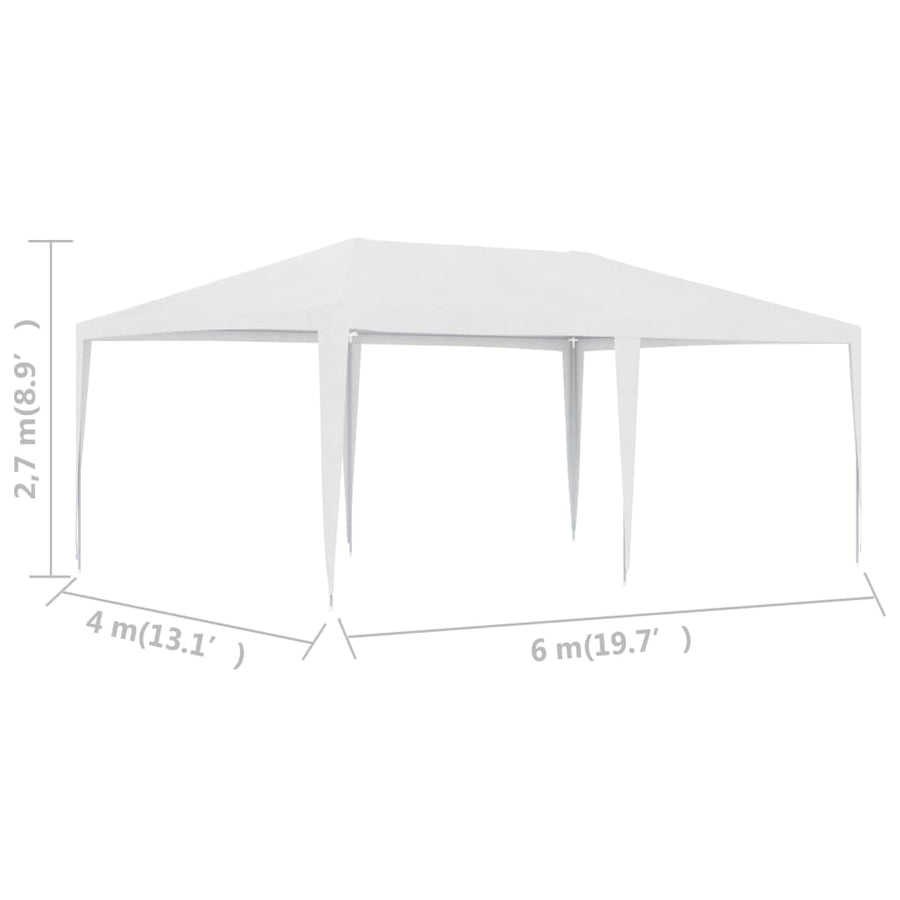 Partytent 4 x 6 m Wit