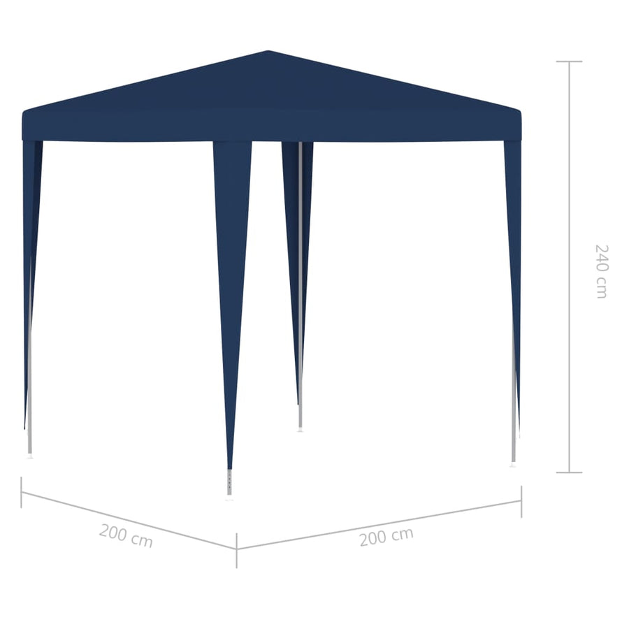 Partytent 2 x 2 m Blauw