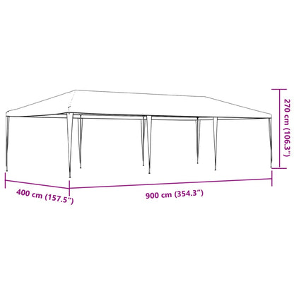 Partytent 4 x 9 m Blauw