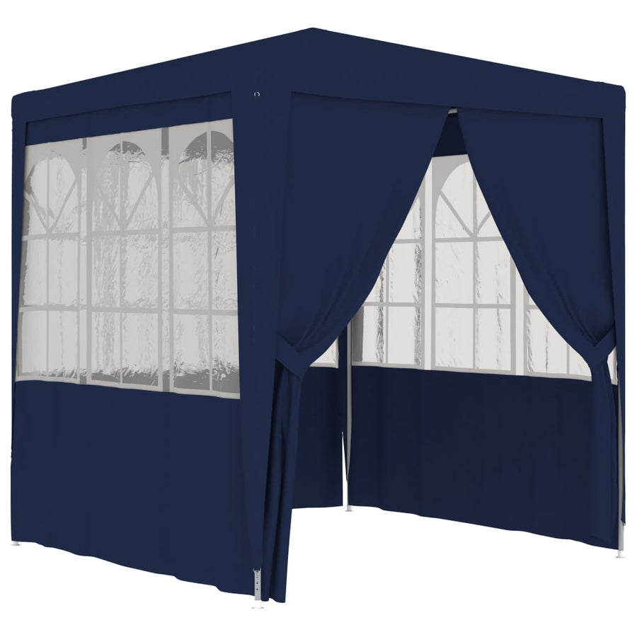Partytent Met Zijwanden Professioneel 90 G/M² 2 x 2 m Blauw