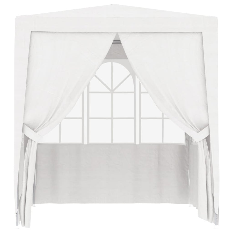 Partytent Met Zijwanden Professioneel 90 G/M² 2,5X2,5 M 2.5 x 2.5 m Wit
