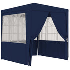 Partytent 2,5x2,5 m blauw met zijwanden