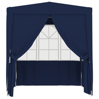 Partytent Met Zijwanden Professioneel 90 G/M² 2,5X2,5 M 2.5 x 2.5 m Blauw