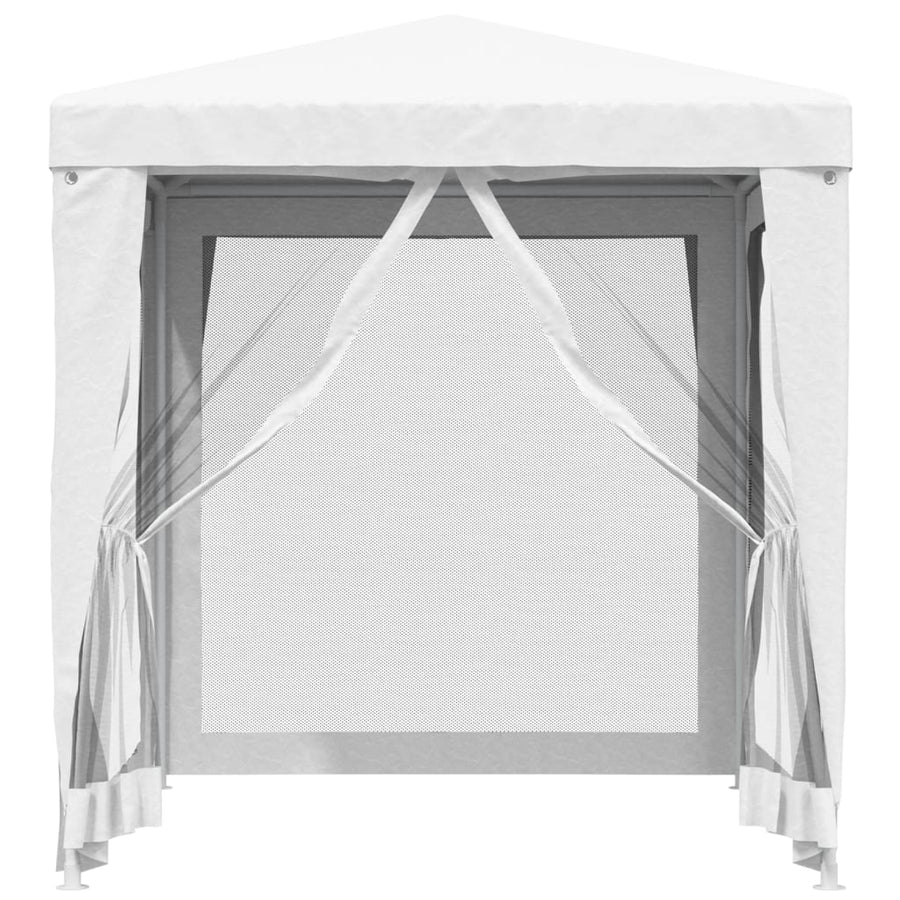 Partytent Met 4 Mesh Zijwanden 2 x 2 m Wit
