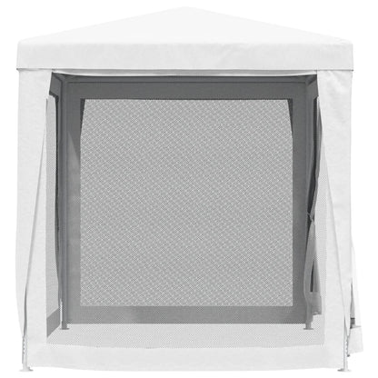 Partytent Met 4 Mesh Zijwanden 2 x 2 m Wit