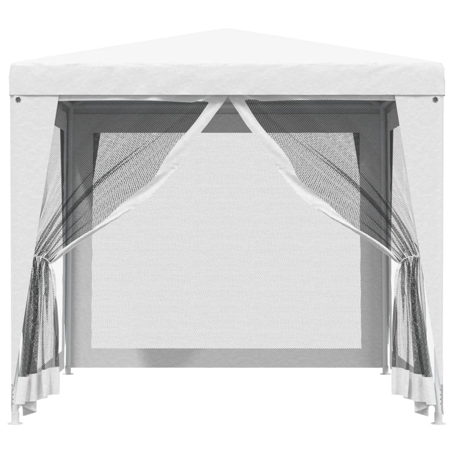 Partytent Met 4 Mesh Zijwanden 2,5X2,5 M 2.5 x 2.5 m Wit