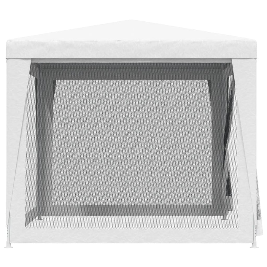 Partytent Met 4 Mesh Zijwanden 2,5X2,5 M 2.5 x 2.5 m Wit