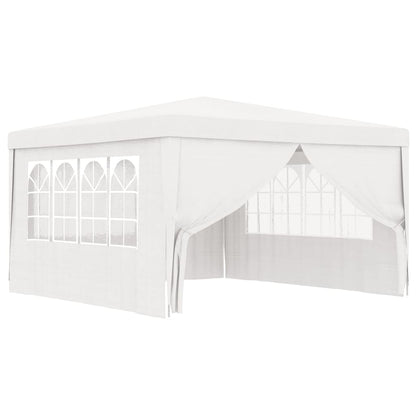 Partytent Met Zijwanden Professioneel 90 G/M² 4 x 4 m Wit