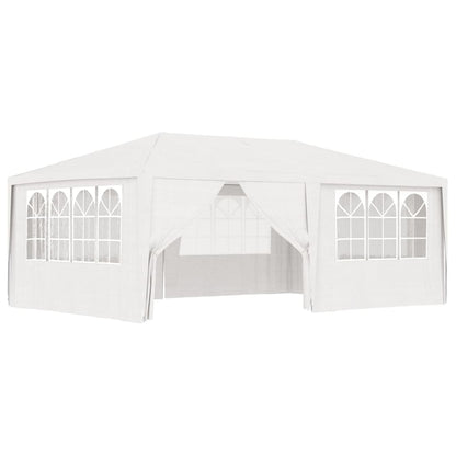 Partytent Met Zijwanden Professioneel 90 G/M² 4 x 6 m Wit