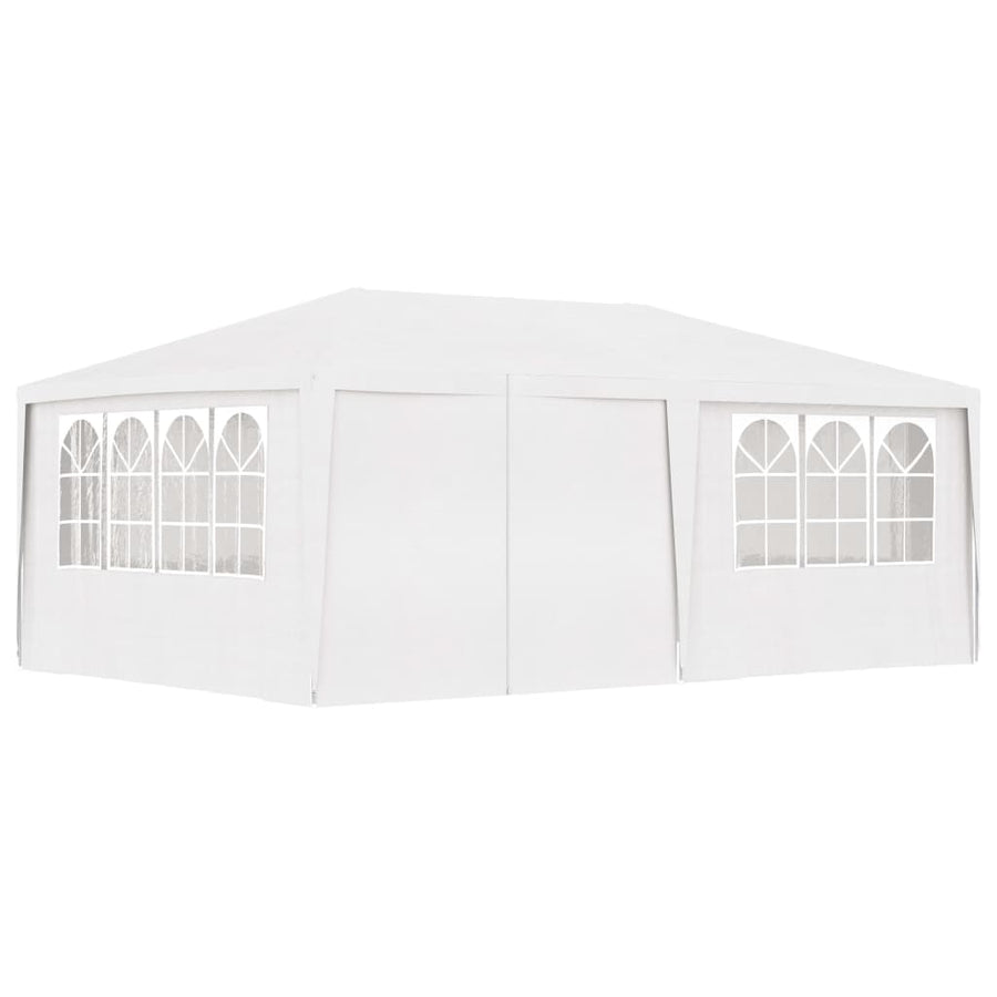 Partytent Met Zijwanden Professioneel 90 G/M² 4 x 6 m Wit