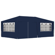 Partytent 4x6 m blauw met zijwanden