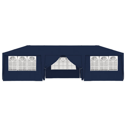 Partytent Met Zijwanden Professioneel 90 G/M² 4 x 9 m Blauw
