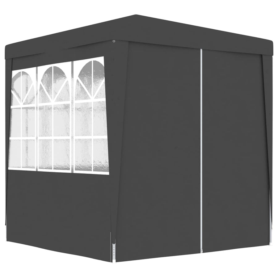 Partytent Met Zijwanden Professioneel 90 G/M² 2 x 2 m Antraciet