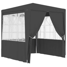 Partytent Met Zijwanden Professioneel 90 G/M² 2 x 2 m Antraciet