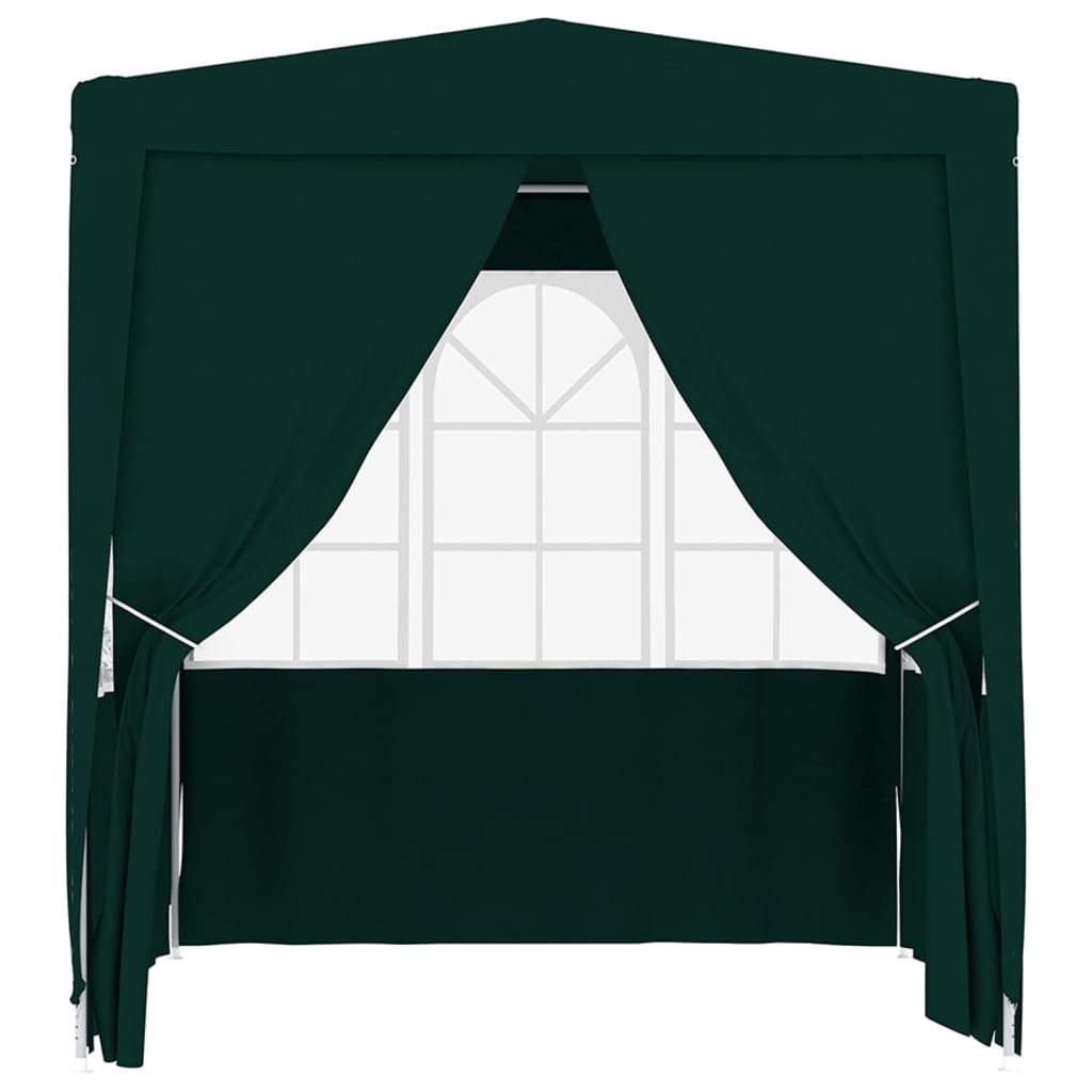 Partytent Met Zijwanden Professioneel 90 G/M² 2 x 2 m Groen