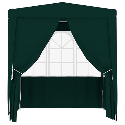 Partytent Met Zijwanden Professioneel 90 G/M² 2 x 2 m Groen