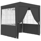 Partytent 2,5x2,5 m antraciet met wanden