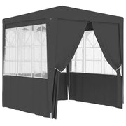 Partytent 2,5x2,5 m antraciet met wanden