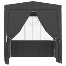 Partytent Met Wanden Professioneel 90 G/M² 2,5X2,5 M 2.5 x 2.5 m Antraciet