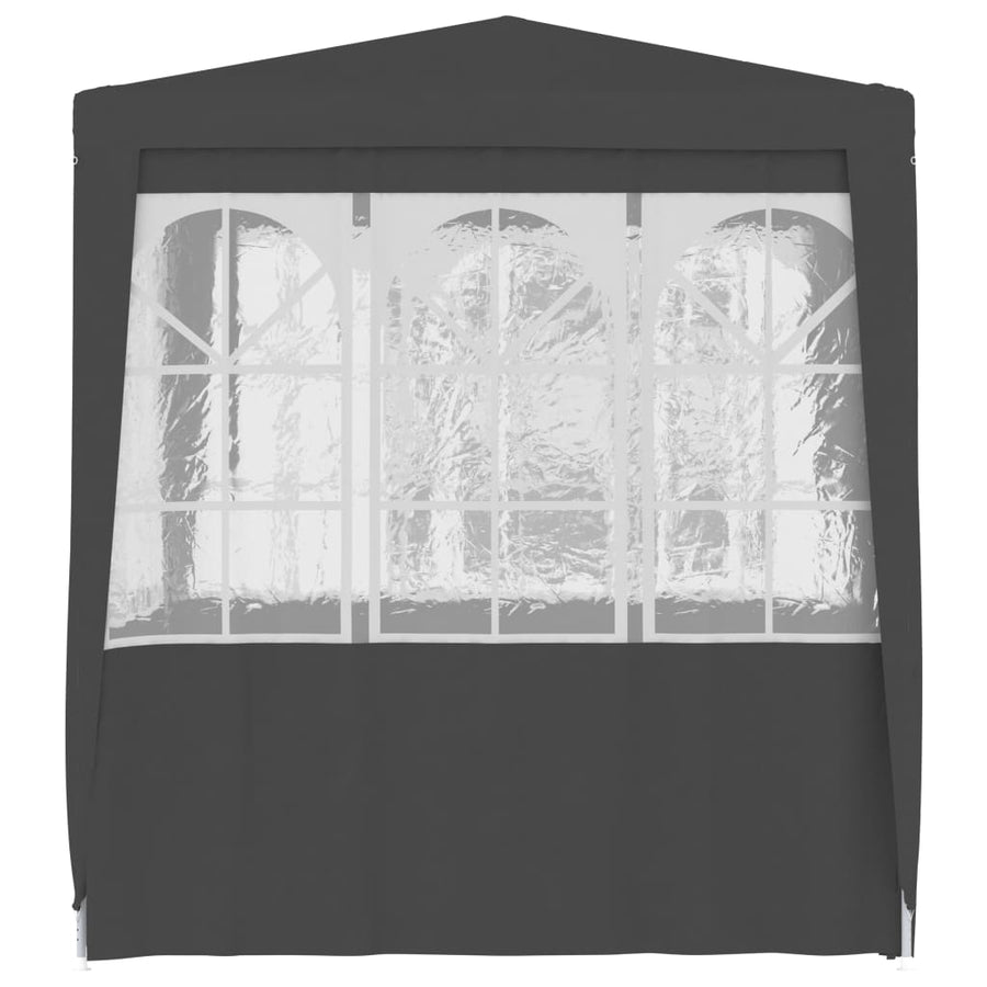 Partytent Met Wanden Professioneel 90 G/M² 2,5X2,5 M 2.5 x 2.5 m Antraciet