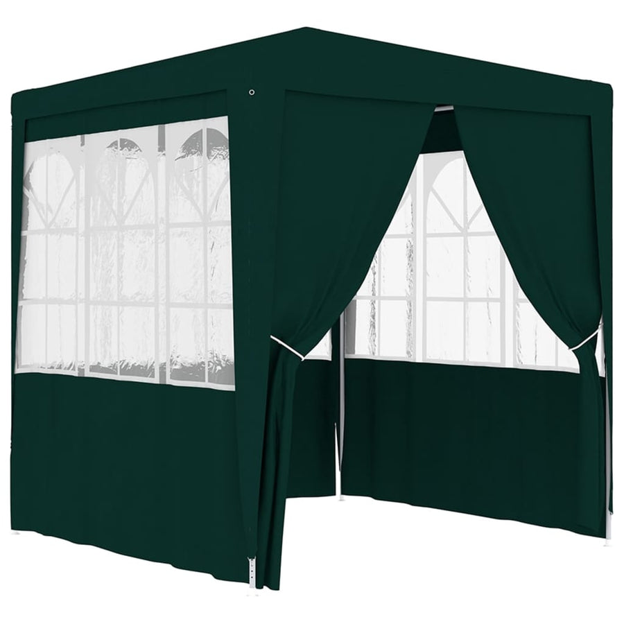 Partytent Met Zijwanden Professioneel 90 G/M² 2,5X2,5 M 2.5 x 2.5 m Groen