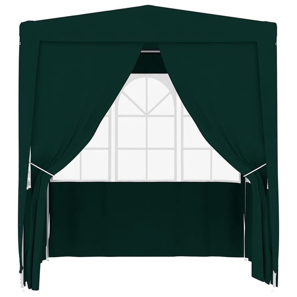 Partytent Met Zijwanden Professioneel 90 G/M² 2,5X2,5 M 2.5 x 2.5 m Groen