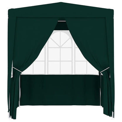 Partytent Met Zijwanden Professioneel 90 G/M² 2,5X2,5 M 2.5 x 2.5 m Groen