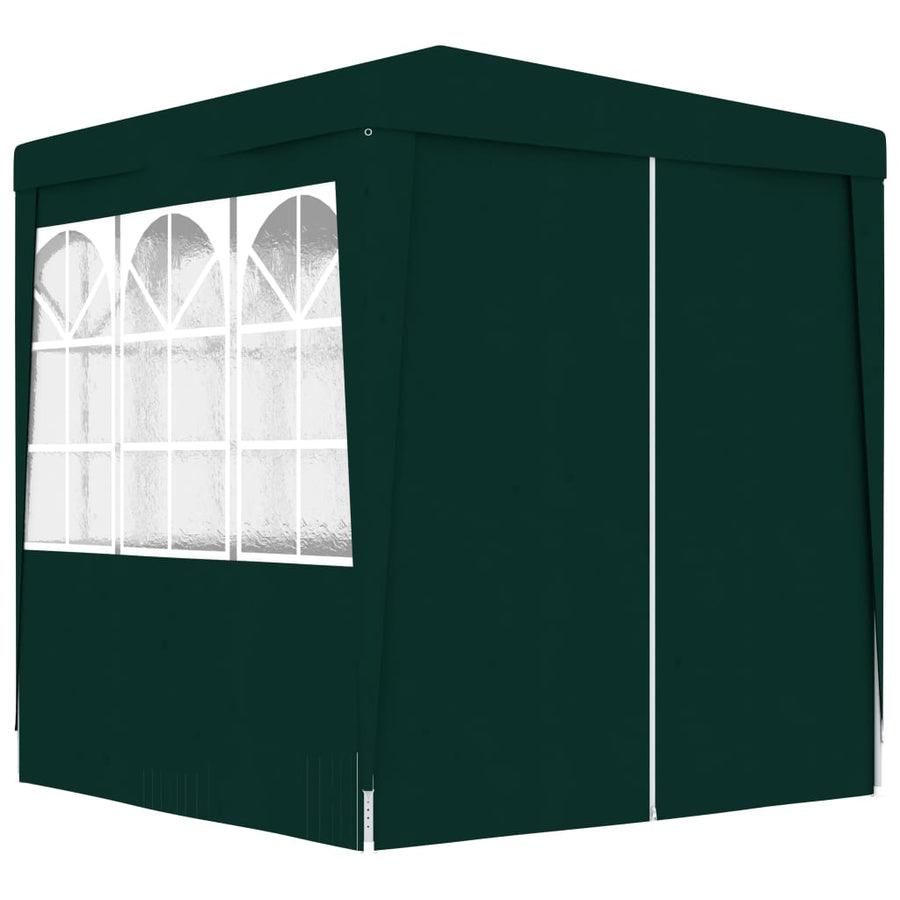 Partytent Met Zijwanden Professioneel 90 G/M² 2,5X2,5 M 2.5 x 2.5 m Groen
