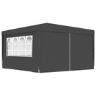 Partytent 4x4 m antraciet met zijwanden