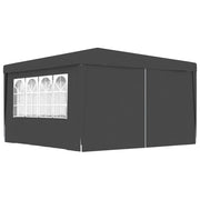 Partytent 4x4 m antraciet met zijwanden
