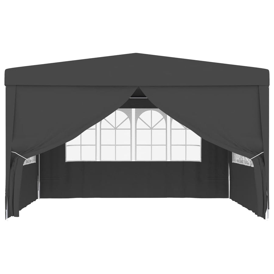 Partytent Met Zijwanden Professioneel 90 G/M² 4 x 4 m Antraciet