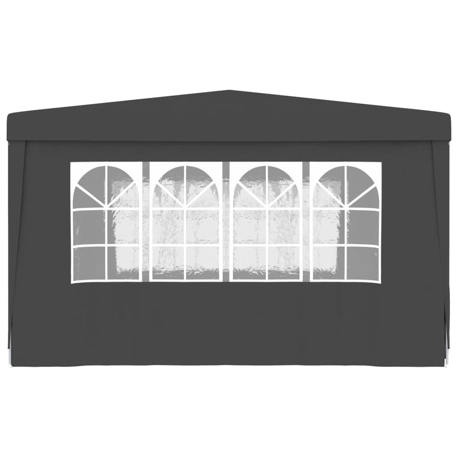 Partytent Met Zijwanden Professioneel 90 G/M² 4 x 4 m Antraciet