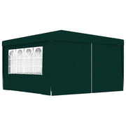Partytent 4x4 m groen met zijwanden