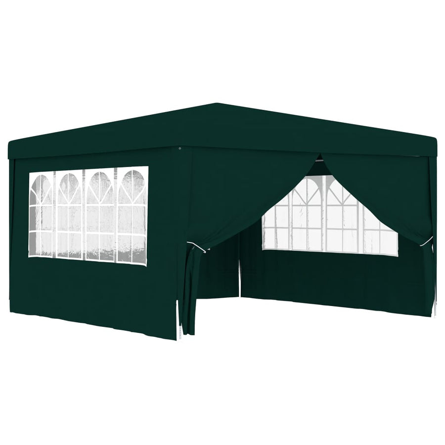 Partytent Met Zijwanden Professioneel 90 G/M² 4 x 4 m Groen