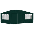 Partytent 4x6 m groen met zijwanden